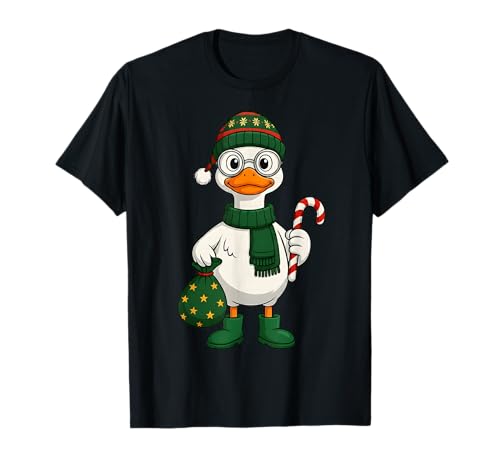 Weihnachtsgans-Outfit mit Zuckerstange für Kinder T-Shirt Weihnachtsgans-Outfit mit Zuckerstange für Kinder T-Shirt von Festive Goose Christmas Matching Outfits For Kids