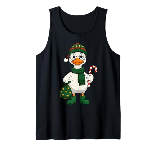Weihnachtsgans-Outfit mit Zuckerstange für Kinder Tank Top Weihnachtsgans-Outfit mit Zuckerstange für Kinder Tank Top von Festive Goose Christmas Matching Outfits For Kids