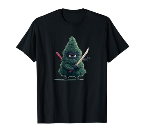 Cooles Ninja im Weihnachtsbaum Kostüm für Jungen und Mädchen T-Shirt Cooles Ninja im Weihnachtsbaum Kostüm für Jungen und Mädchen T-Shirt von Festive Ninja Outfit