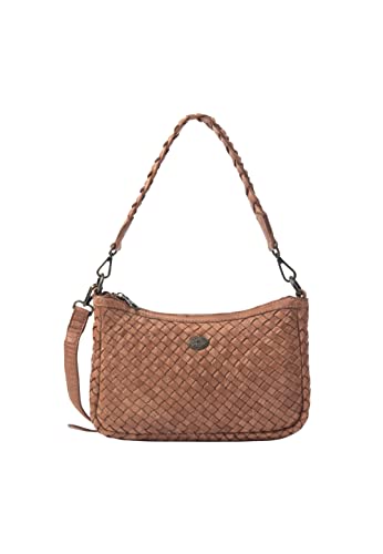 Festland Women's Handtasche aus Leder, Kamel von Festland