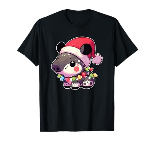 Festliche Lieblingstiere im Weihnachtslook Tapir T-Shirt, Unisex-Kinder/Erwachsene, Schwarz, S, Kurzarm, Klassisch, Casual, Tapir-Design, Weihnachten Festliche Lieblingstiere im Weihnachtslook Tapir T-Shirt, Unisex-Kinder/Erwachsene, Schwarz, S, Kurzarm, Klassisch, Casual, Tapir-Design, Weihnachten von Festliche Lieblingstiere im Weihnachtslook