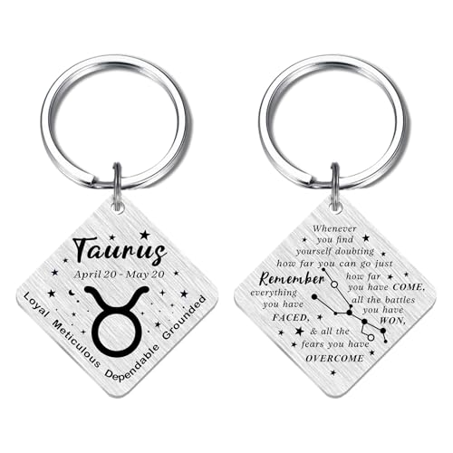 Fetiger Stier Sternzeichen Geschenke für Frauen Männer, Stier Sternzeichen Schlüsselanhänger für Jungen Mädchen Erwachsene Horoskop-Liebhaber Fetiger Stier Sternzeichen Geschenke für Frauen Männer, Stier Sternzeichen Schlüsselanhänger für Jungen Mädchen Erwachsene Horoskop-Liebhaber von Fetiger