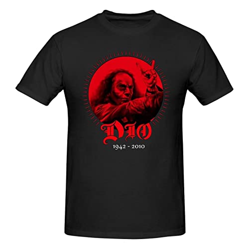 Ronnie Star James Star Dio Herren-Kurzarm-T-Shirt, lässige, stilvolle, taillierte Elastizitäts-T-Shirts für Männer und Frauen, Baumwoll-T-Shirt Ronnie Star James Star Dio Herren-Kurzarm-T-Shirt, lässige, stilvolle, taillierte Elastizitäts-T-Shirts für Männer und Frauen, Baumwoll-T-Shirt von Fett