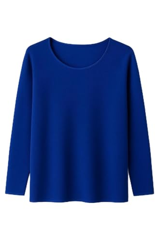 Hey LUMI Damen Langarm-Pulli in Blau– Feinstrick, Rundhals, locker geschnitten Hey LUMI Damen Langarm-Pulli in Blau– Feinstrick, Rundhals, locker geschnitten von Feucht Mode