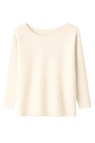 Hey LUMI Damen Langarm-Pulli in Cremeweiß– Feinstrick, Rundhals, locker geschnitten Hey LUMI Damen Langarm-Pulli in Cremeweiß– Feinstrick, Rundhals, locker geschnitten von Feucht Mode