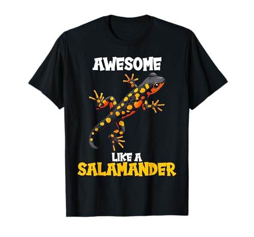Feuersalamander Salamander T-Shirt Salamander Outfit für Salamander-Fans, Unisex-Kinder, Schwarz, S Feuersalamander Salamander T-Shirt Salamander Outfit für Salamander-Fans, Unisex-Kinder, Schwarz, S von Feuersalamander Salamander Tier Shop
