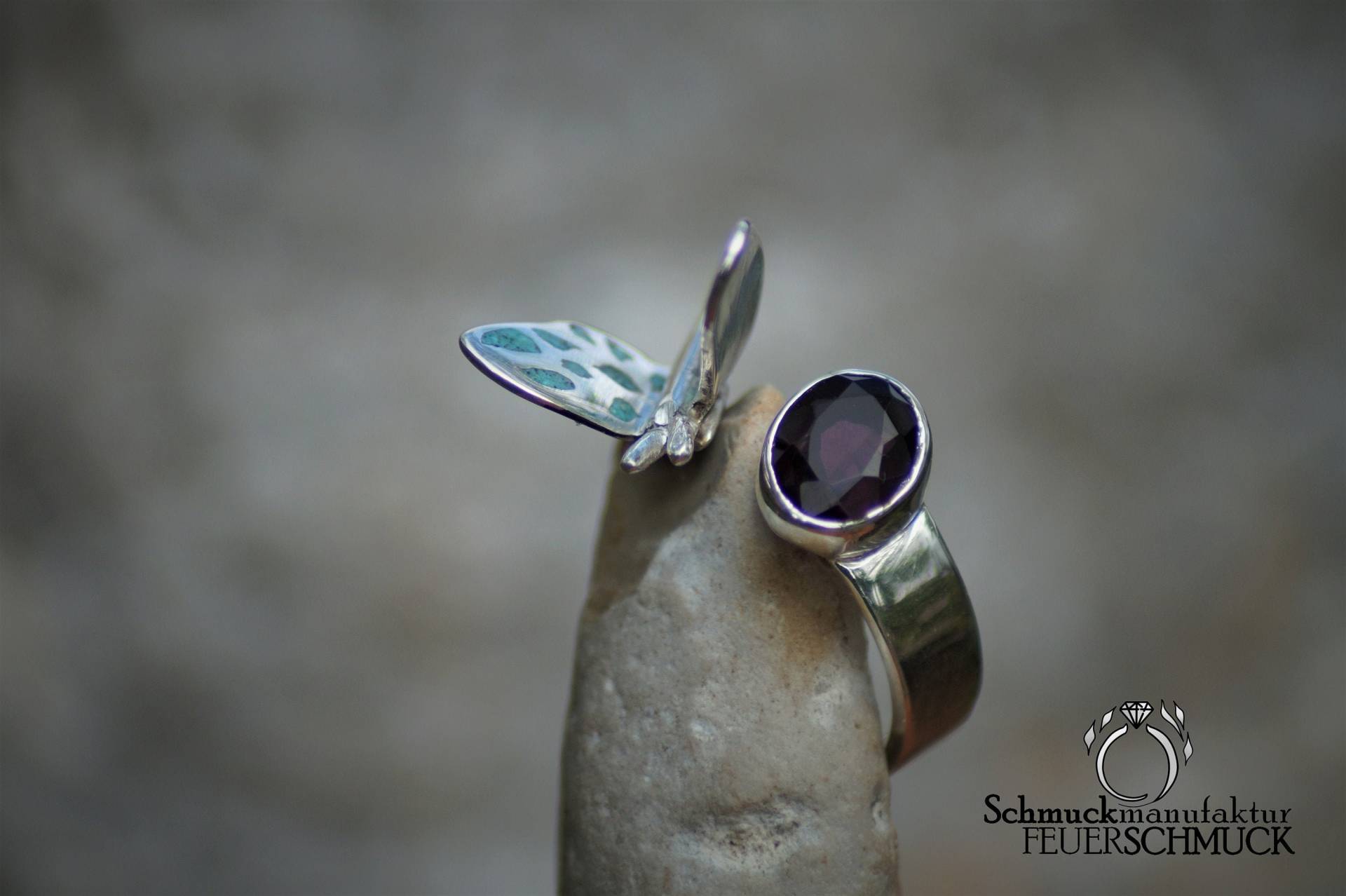 Ring Mit Schmetterling | Größenverstellbar Ring Mit Schmetterling | Größenverstellbar von Feuerschmuck