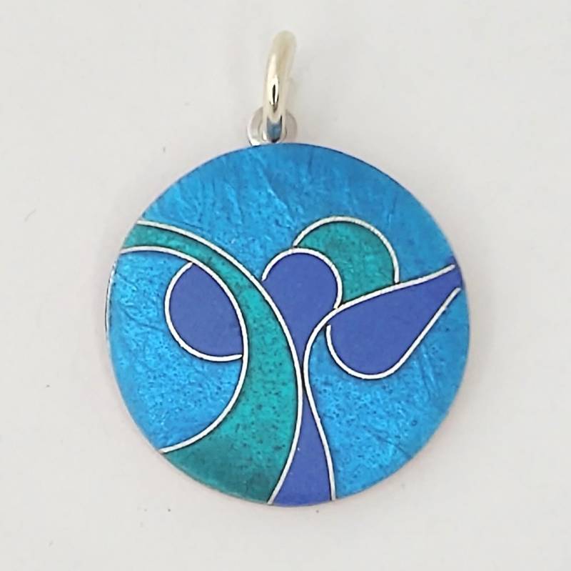 Kleine Emaille-Anhänger Rund Ca. 20 Mm Durchmesser, Quadrat 17 X Geburtstag Geschenk von FeuerschmuckSander