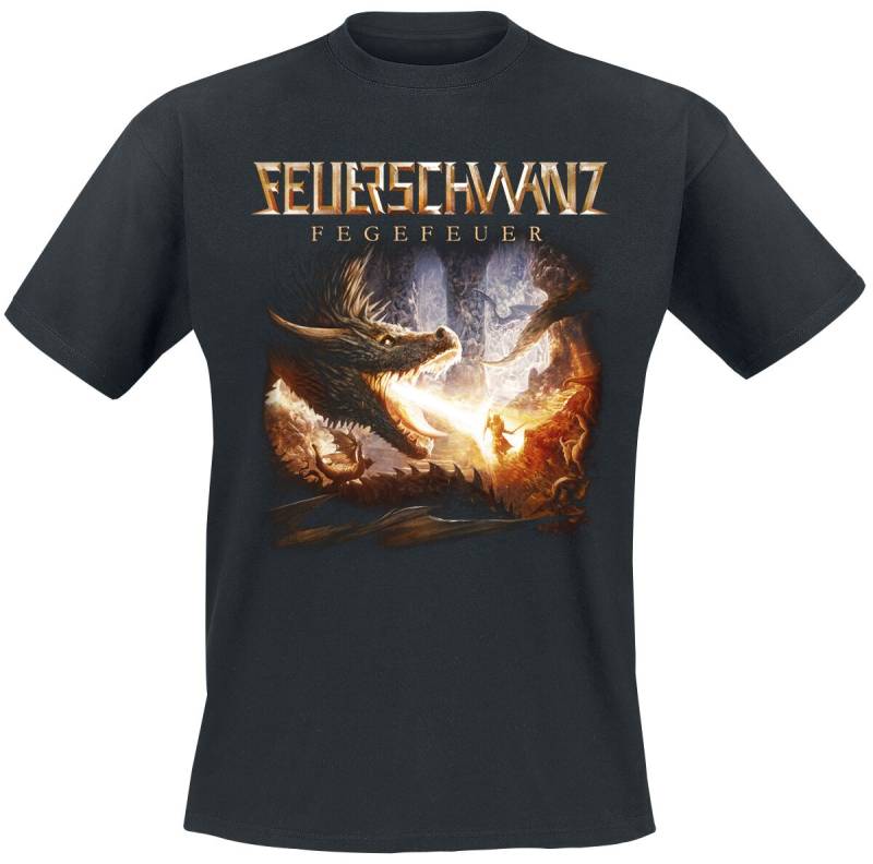 Feuerschwanz Fegefeuer T-Shirt schwarz in M von Feuerschwanz