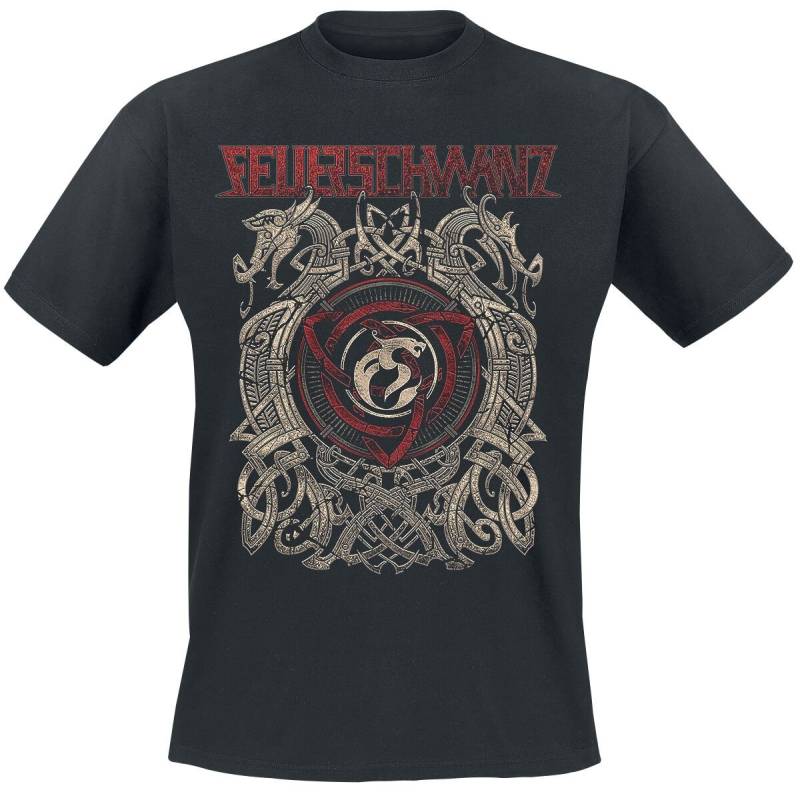 Feuerschwanz T-Shirt - Celtic Cirlce - M bis 3XL - für Männer - Größe XXL - schwarz  - Lizenziertes Merchandise! von Feuerschwanz