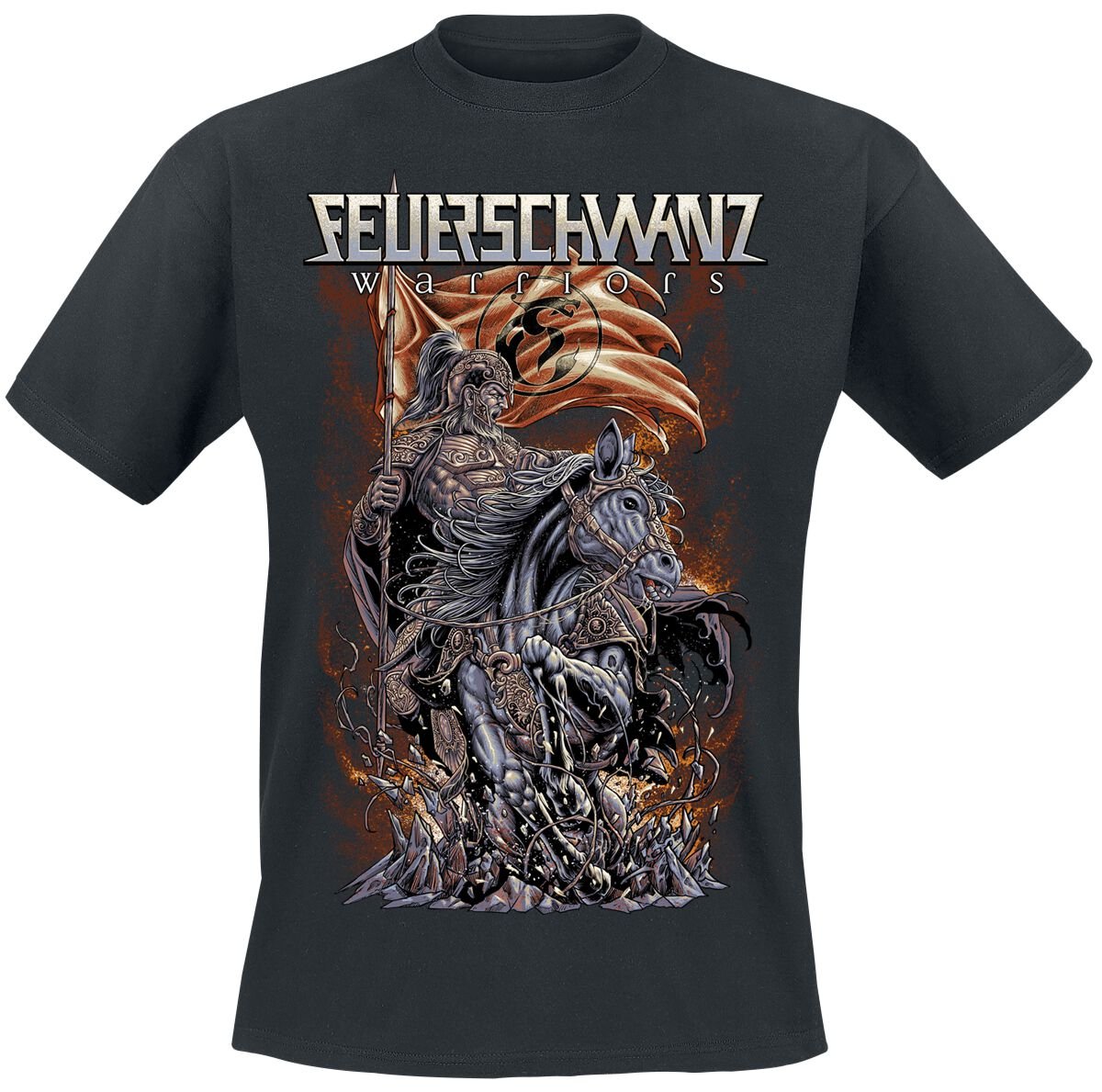 Feuerschwanz T-Shirt - Rohirrim - S bis XXL - für Männer - Größe XXL - schwarz  - Lizenziertes Merchandise! von Feuerschwanz