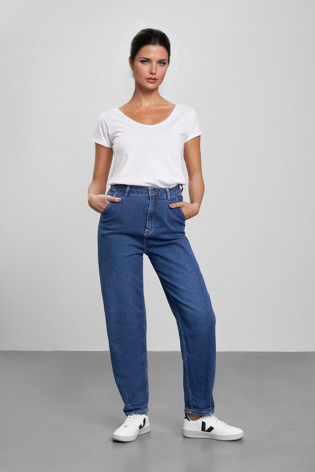 Feuervogl 5-Pocket-Jeans fv-Bel:la Balloon, High Waist Feuervogl 5-Pocket-Jeans fv-Bel:la Balloon, High Waist von Feuervogl