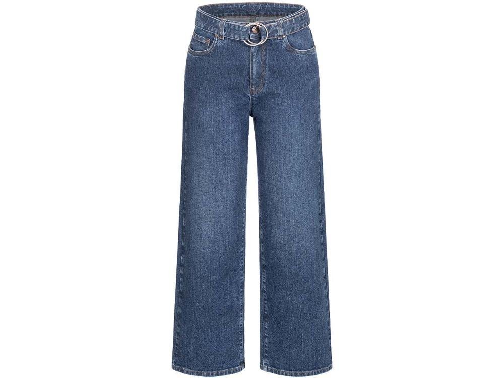 Feuervogl 7/8-Jeans Feuervogl Bio-Damen-Culotte 'Flora' mit Gürtel von Feuervogl