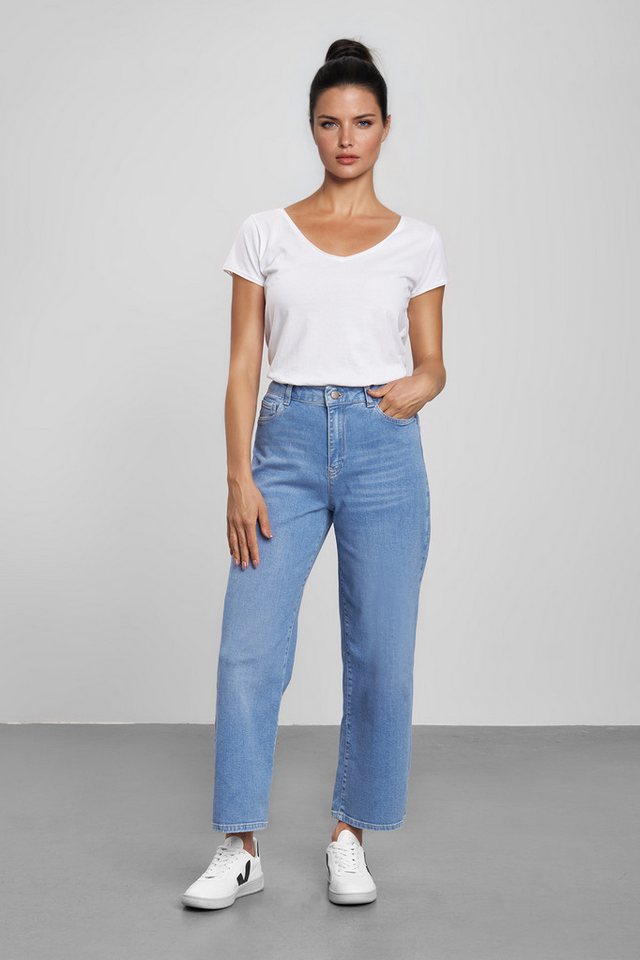 Feuervogl Ankle-Jeans fv-Flo:ra Wide Leg, High Waist, Ankle 5-Pocket-Style von Feuervogl