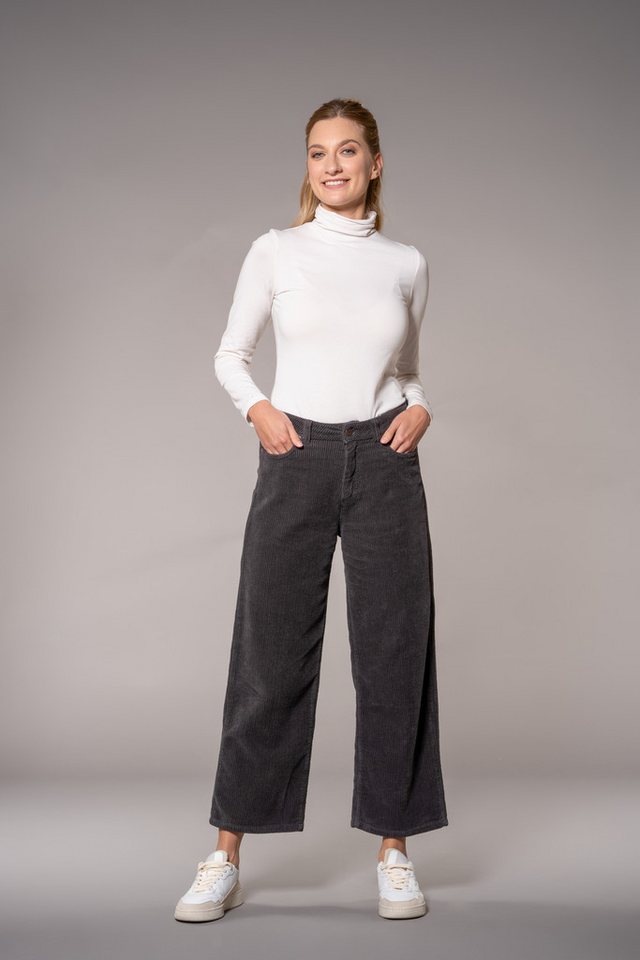 Feuervogl Cordhose fv-Flo:ra, Wide Leg, High Waist, Ankle von Feuervogl