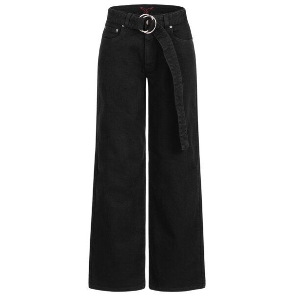 Feuervogl Flora | Wide Leg | High Waist | Ankle | Hemp Denim von Feuervogl