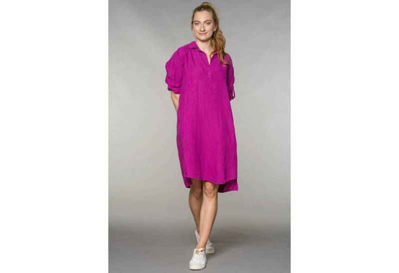 Feuervogl Hemdblusenkleid fv-Kl:eo, Tunika, adjustable sleeve, Pure Linen, Damen Kleid von Feuervogl