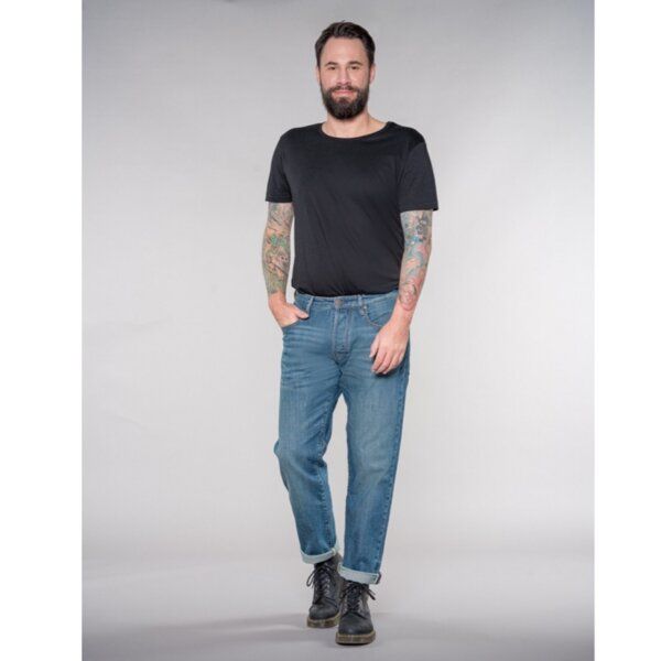 Feuervogl Jasper | Relaxed Fit | Medium Waist | Dirty Blue von Feuervogl
