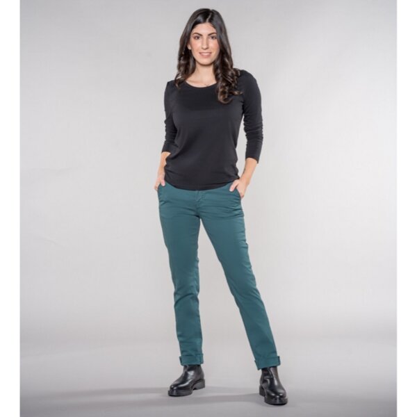 Feuervogl Laina Chino | Casual Fit | Emerald Green von Feuervogl