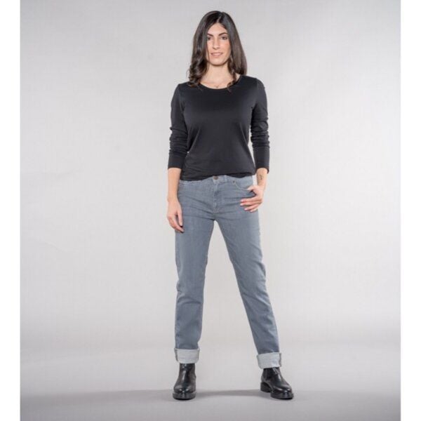 Feuervogl Mia Boyfriend | Medium Waist | Medium Grey von Feuervogl