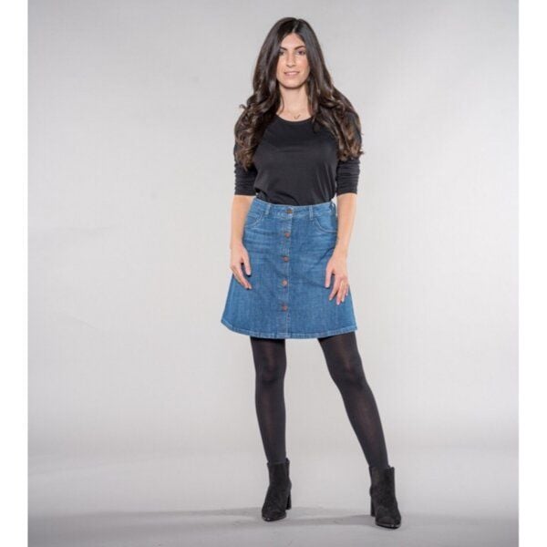 Feuervogl Sonia | A-shape Skirt | DENIM von Feuervogl
