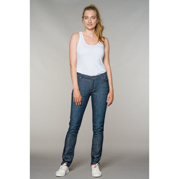 Feuervogl Svenja SlimFit | Medium Waist | Dark Blue Wash + Dirty Blue von Feuervogl