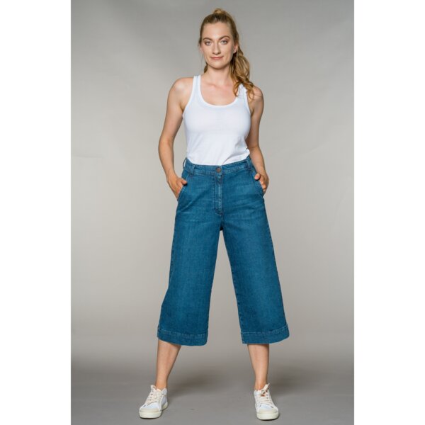 Feuervogl fv-Fred:rika | Weites Bein | Hohe Taille | Culotte Jeans | Hyperflex von Feuervogl