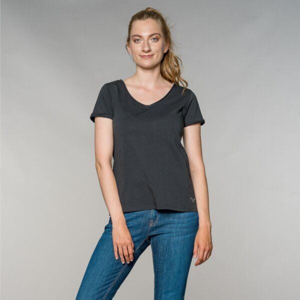 Feuervogl fv-Ame:lie | T-Shirt | V-Neck | Open hem von Feuervogl