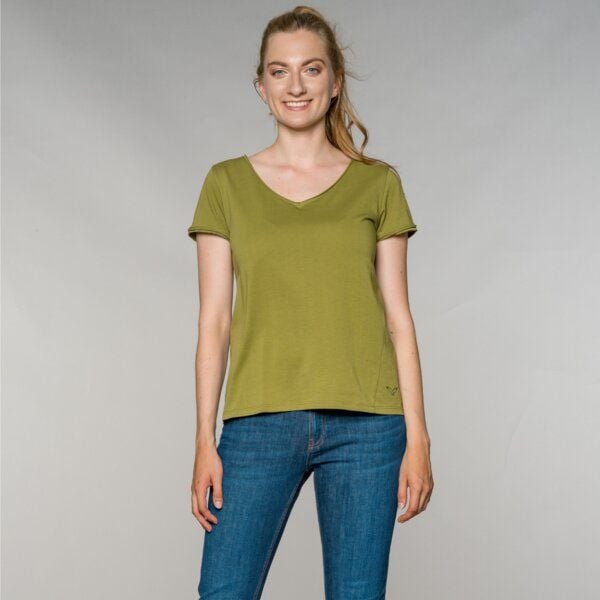 Feuervogl fv-Ame:lie | T-Shirt | V-Neck | Open hem von Feuervogl