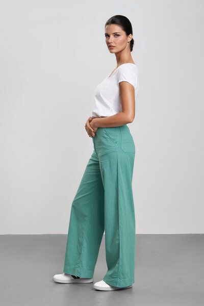 Feuervogl fv-FR:051 Wide Leg | High Waist | Cotton-Linen-Mix Feuervogl fv-FR:051 Wide Leg | High Waist | Cotton-Linen-Mix von Feuervogl