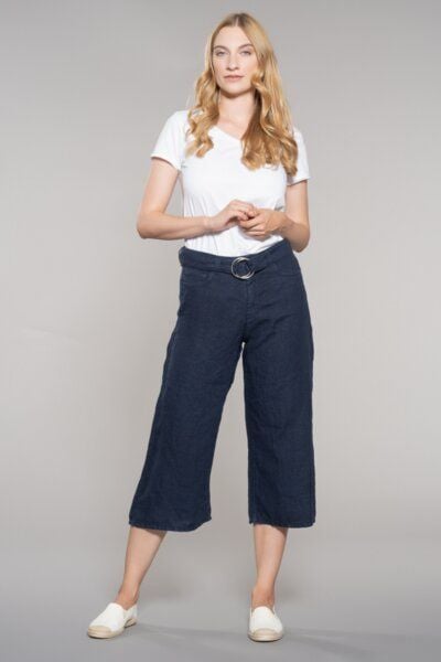 Feuervogl fv-Flo:rina | Weites Bein | Hohe Taille | Culotte | Pure Linen Feuervogl fv-Flo:rina | Weites Bein | Hohe Taille | Culotte | Pure Linen von Feuervogl