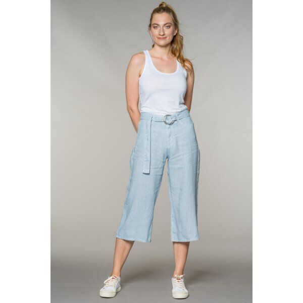 Feuervogl fv-Flo:rina | Wide Leg | High Waist | Culotte | Pure Linen von Feuervogl