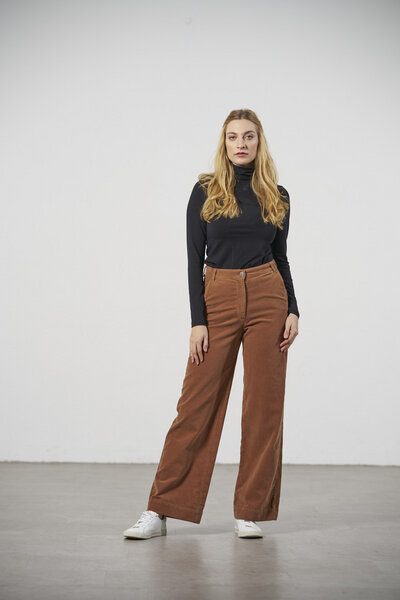 Feuervogl fv-Fr:051 | Wide Leg | High Waist | Feinkord von Feuervogl