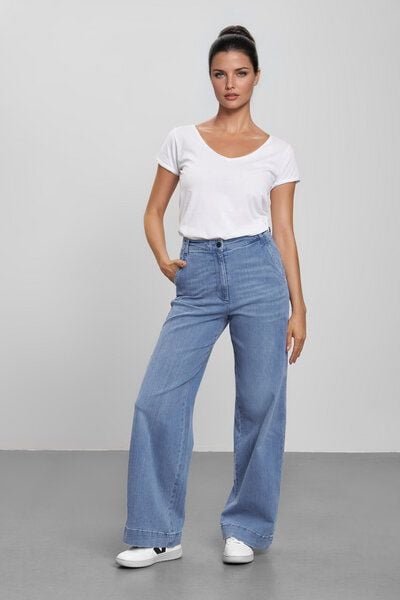 Feuervogl fv-Fr:051 | Wide Leg | High Waist | Hyperflex Denim Feuervogl fv-Fr:051 | Wide Leg | High Waist | Hyperflex Denim von Feuervogl