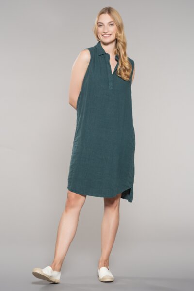 Feuervogl fv-Ki:ki | Shirt Dress | A-Shape | Sleeveless | Pure Linen von Feuervogl