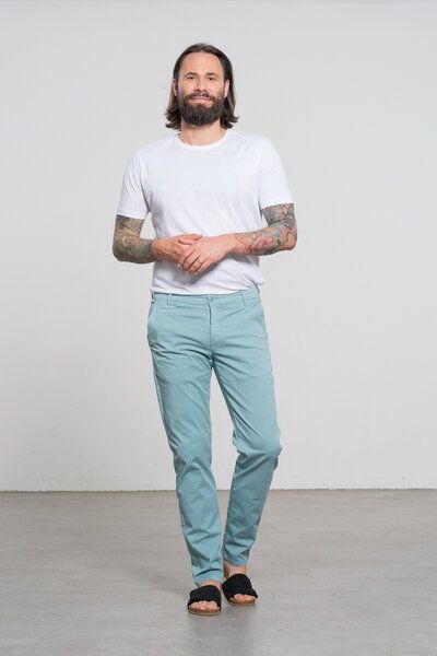 Feuervogl fv-Las:se | Chino | Soft Cotton | Slim Fit von Feuervogl