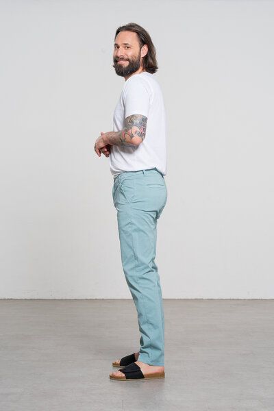 Feuervogl fv-Las:se | Chino | Soft Cotton | Slim Fit von Feuervogl