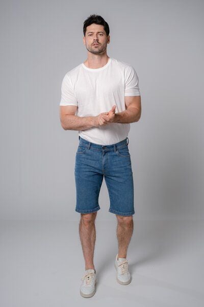Feuervogl fv-Lin:us Denim Bermuda von Feuervogl