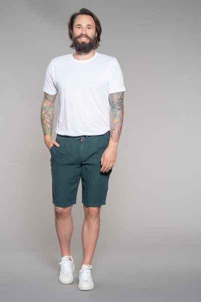 Feuervogl fv-Max:im | Bermuda | Relaxed Fit | Pure Linen von Feuervogl
