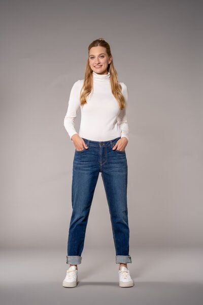 Feuervogl fv-Mi:ka Moms Fit | Medium Waist | Fashion Blue von Feuervogl