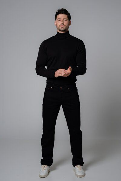 Feuervogl fv-Mi:lo Straight Cut | Medium Waist | Stay Black Denim von Feuervogl