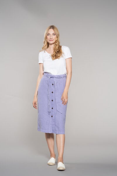 Feuervogl fv-Sin:ga | Midi Skirt | Pure Linen von Feuervogl