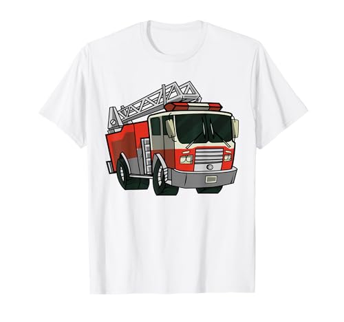 Kinder Feuerwehrauto Feuerwehrleute Feuerwehr T-Shirt von Feuerwehr Feuerwehrmann Feuerwehrfrau