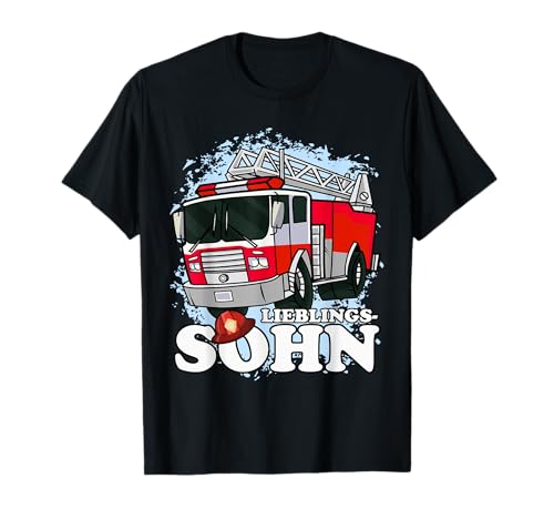 Lieblingssohn Feuerwehr Gadgets Kinder Jungs Feuerwehrauto T-Shirt Lieblingssohn Feuerwehr Gadgets Kinder Jungs Feuerwehrauto T-Shirt von Feuerwehr Gadgets Kinder und Jungs Geschenke