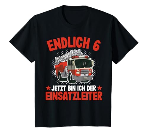 Kinder Feuerwehr 6. Geburtstag T-Shirt | Junge 6 Jahre Feuerwehr T-Shirt Kinder Feuerwehr 6. Geburtstag T-Shirt | Junge 6 Jahre Feuerwehr T-Shirt von Jungen 6 Jahre Feuerwehr T-Shirts by 83-Tees