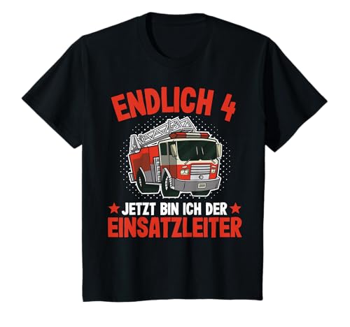Kinder T-Shirt 4 Jahre Junge Feuerwehr | 4. Geburtstag Feuerwehr T-Shirt Kinder T-Shirt 4 Jahre Junge Feuerwehr | 4. Geburtstag Feuerwehr T-Shirt von Jungen 4 Jahre Feuerwehr T-Shirts by 83-Tees