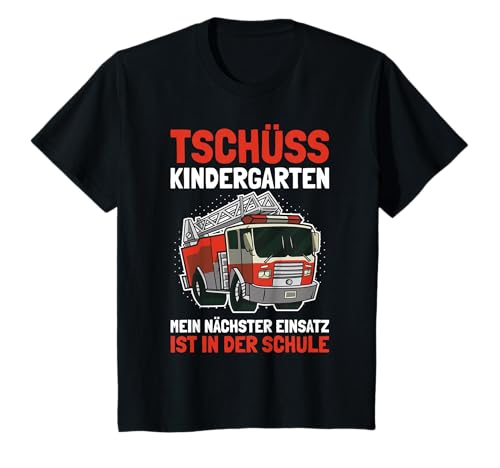 Kinder Einschulung Junge Tshirt Schulanfang Shirt Jungen Feuerwehr T-Shirt Kinder Einschulung Junge Tshirt Schulanfang Shirt Jungen Feuerwehr T-Shirt von Feuerwehr T Shirt Schulanfänger Junge | kirolino