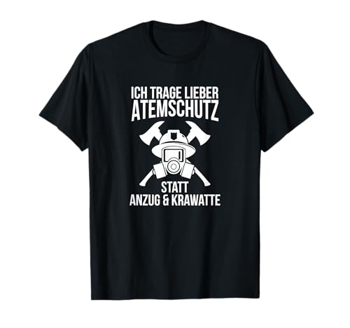 Ich trage lieber Atemschutz statt Anzug und Krawatte Jungs T-Shirt Ich trage lieber Atemschutz statt Anzug und Krawatte Jungs T-Shirt von Feuerwehr Mann Feuerwehrmann Frau fire department