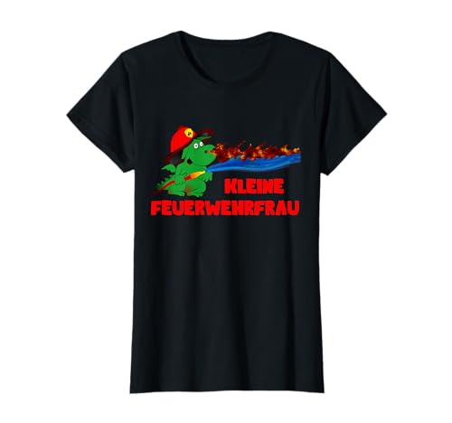 Kleine Feuerwehrfrau der Feuerwehr Mädchen Mama Geschenk T-Shirt von Feuerwehr Shop für Jung und Alt