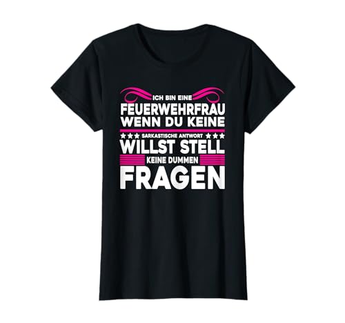 Freiwillige Feuerwehr Frauen Feuerwehrfrau Herz T-Shirt Freiwillige Feuerwehr Frauen Feuerwehrfrau Herz T-Shirt von Feuerwehrfrau Geschenke und Kostüm Für Damen